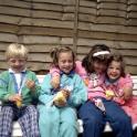 1987 Ewoud, Meanne, Marieke en Stephanie, Norg<br>1987 Ewoud, Meanne, Marieke en Stephanie, Norg