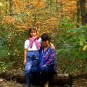 1986 Tienke en Marieke, bij Blaricum<br>1986 Tienke en Marieke, bij Blaricum