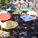 Waagplein na het einde van de kaasmarkt