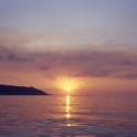 Zonsondergang bij Haifa